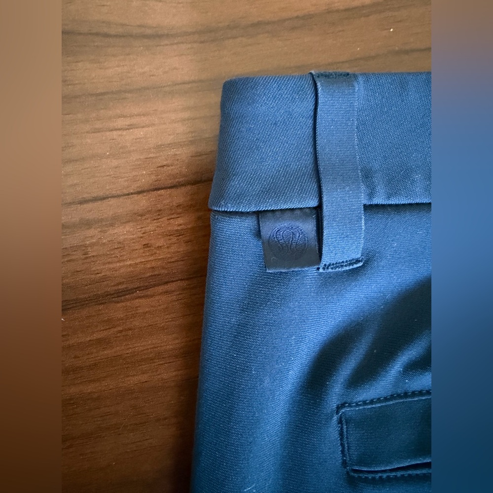 Lululemon ABC Slim-Fit Trouser Pant Men’s navy blue Warpstreme LM5AO5S Sz 35 - Picture 5 of 11